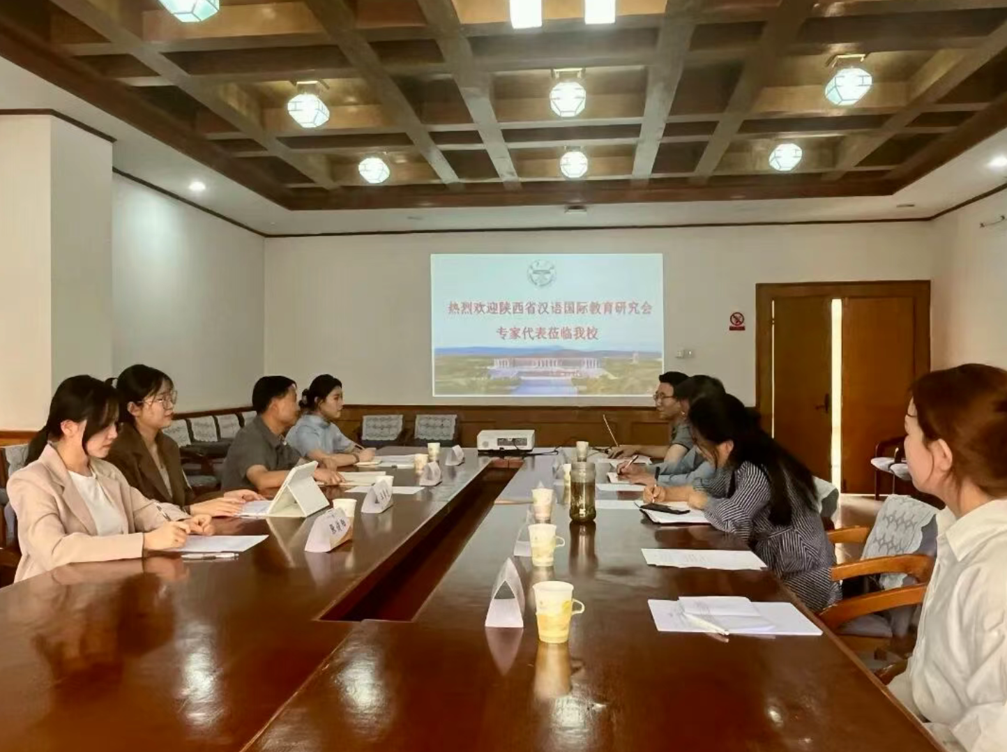 陕西省汉语国际教育研究会前往云南大学拜访交流